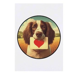 'Springer Spaniel Love Note' Temporary Tattoo - Water Resistant, Skin-Safe, Non-Toxic Transfer (TO00083949)