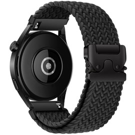 XMUXI Nylon Strap for Galaxy Watch 7/6/5/4 40 mm 44 mm/6 Classic 43 mm 47 mm Braided Bracelet for 5 Pro 45 mm/4 Classic 42 mm 46 mm/FE 20 mm Quick Release Elastic Band, Nylon, No Gemstone