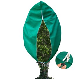 Insoma Extra Large Plant Cover Freeze Protection 86.6" W X 97.5" H, Outdoor Plants Frost Protection Covers with Zipper & Drawstring, Frost Blankets for Tree, Shrub Potted Plants Cover in Winter,1 Pack