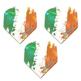 Designa Holographic Ireland Fighting Irish 75 Micron Strong Standard Dart Flights (1 juego)
