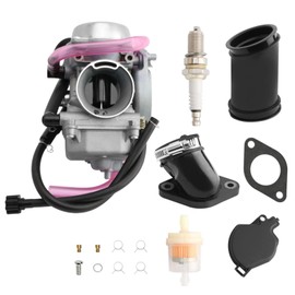 Carburetor Compatible with 2001 2002 2003 2004 2005 Arctic Cat 250 300 2x4 4x4 ATV Quad Carb with Rubber Airbox & Intake Manifold Boot
