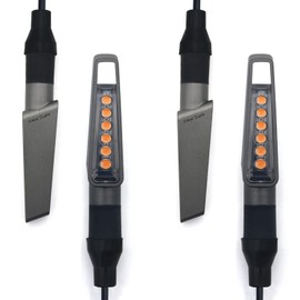 DEMYPROX Mini Led Sequential Turn Signal Lights for MT-07 MT-09 FZ-09 MT-10 YZF R1 R3 R6 R25 FJ09 FZ07 FZ1CB1000RR GROM125(Sequential, Space Grey-4pcs)
