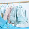 AMZXHCQ Baby Hangers with Metal Ring Clips, Children Plastic Hanger