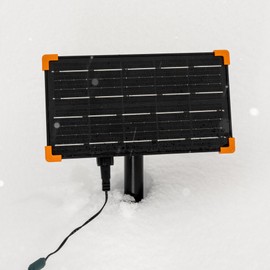 Novelty Lights 100 Light True Twinkle (100% Twinkle) Solar LED Christmas Mini Light Set, Warm White, Outdoor String Lights, Brown Wire, 44 Feet