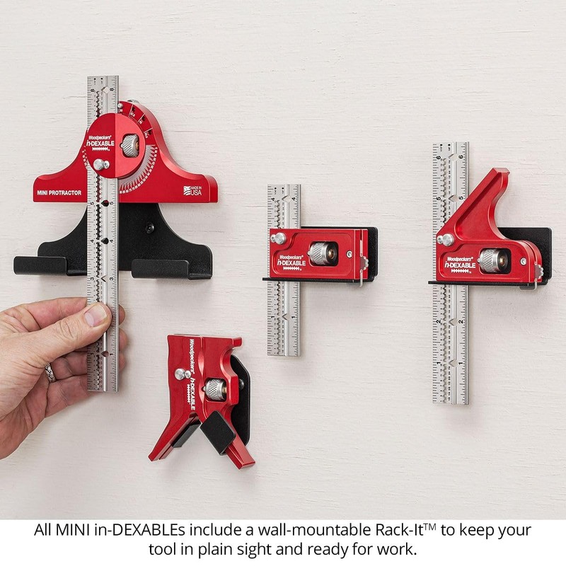 Woodpeckers inDexable Square System, 6 Inch Combination Square, Feature Packed