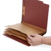 Blue Summit Supplies 10 Red Classification Folders, 3 Dividers, Letter
