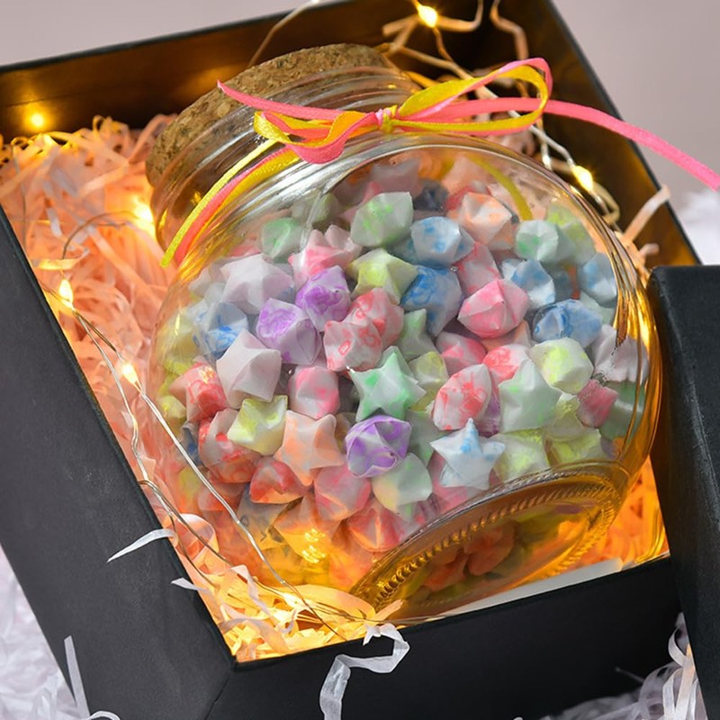 Luminous star paper strips, origami strips (20 colors/600 sheets)