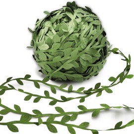 Esshogo 1 Roll 20 m Artificial Vine Vine Ivy Artificial Box Garland, Decorative Vine Gift Ribbon, Rattan Garland Leaves Vines, Artificial Vine Leaves Garland Artificial Vine Ribbon