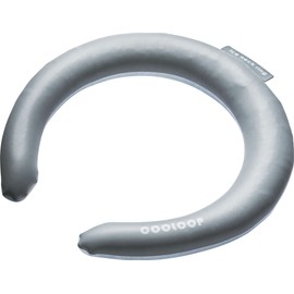Cogit COOLOOP Ice Neck Ring, Freezes at 82.4°F (28° C), Cools for 2 Hours Under Scorching Sun in Midsummer, 3rd Place Overall Hit Ranking in 2022 in Nikkei Trendy, Gray, M Size