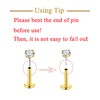 QWALIT Ear Piercing Gun Kit Earring Gun Piercing Kit Earring
