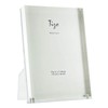 Tizo 5x7 Designer Lucite Picture Frame, 1 Inch Thick with