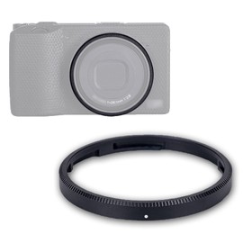 JJC GN-2 Aluminum Alloy Ring Cap for Ricoh GR IIIx GR3x GRIIIx GRIIIx HDF Ricoh GN-2 Ring Cap Compatible Black