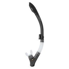SAEKODIVE AquaFlex Full Dry Top Snorkel - Scuba Diving and Snorkeling Gear for Adults (Black)