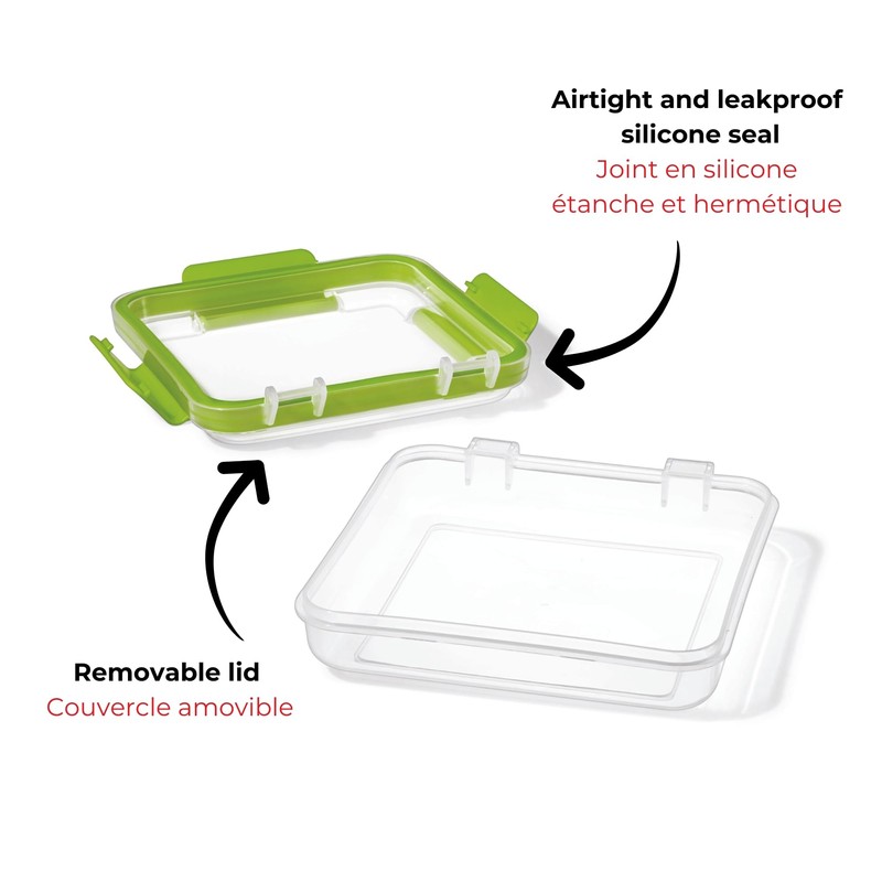 Starfrit Easy Lunch Square Sandwich Container - 16oz/473ml - Airtight