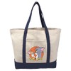 Tom and Jerry Characters Canvas Tote Bag With External Pocket,