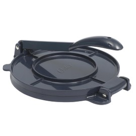 Oster Ravello 8 Inch Cast Aluminum Traditional Tortilla Press and Roti Maker - Glossy Blue