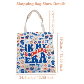 Lywjyb Birdgot Los Angeles Baseball Gift Los Angeles Baseball Game Day LA Fans Merch Tote Bag (Dodgers Era Tote CA)
