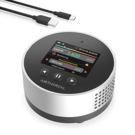 Airthereal Portable Radon Detector for Home – 504-Day Data Storage for Long Term Monitoring, LCD Color Display, Fast 6H Results, Long Battery Life, EPA & WHO Standards Compliant