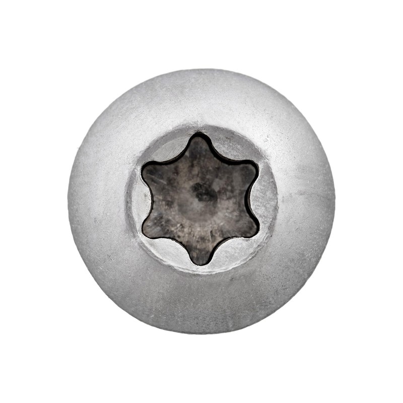 Rounded Head Screw with Hexalobular Socket/Torx (ISR, TX) According to