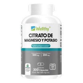 Citrato de Magnesio y Potasio Wellthy: Suplemento Nutricional en Cápsulas