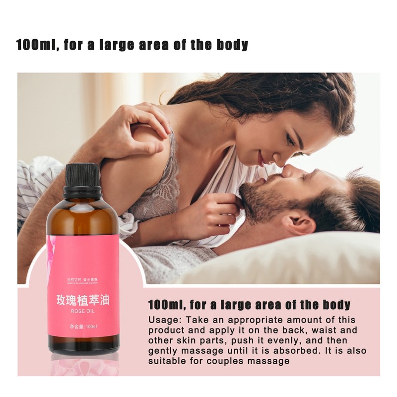 Rose Extract Essential Oil Skin Care Face Moisturizing Body Massage