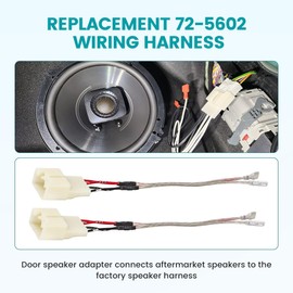 NuIth Replacement 72-5602 Wiring Harness, Car Door Speaker Wire Harness Connector for Select 2011-2023 Ford F150/Explorer/Escape Mazda 2 3 6 CX-3 CX-5 Install Aftermarket Speaker Wire Adapter, 2 PCS