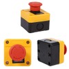 Emergency Stop Button, 660V 10A Plastic Red Mushroom Sign Weatherproof