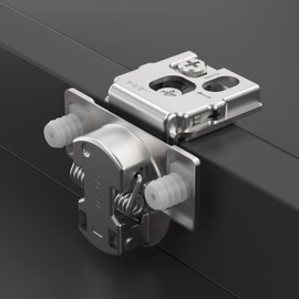 Chibery 50 Pack 1-1/2" Overlay 3D Soft Close Concealed Kitchen Cabinet Hinge for Face Frame Door, Pre-Assembled Easy-on Dowels, Self Closing Hidden Satin Nickel, 105° Open Concealed Stainless Steel