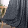 DWCN Grey Ombre Blackout Curtains for Bedroom - Damask Patterned