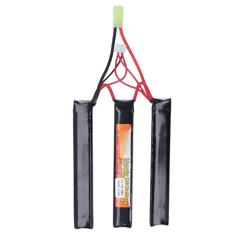 1500mAh Lipo Battery 25C Discharge Rate 11.1V 3S Lithium Cobalt