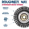 Weiler 13131 ROUGHNECK MAX 4" Stringer Bead Wheel, .020" Steel