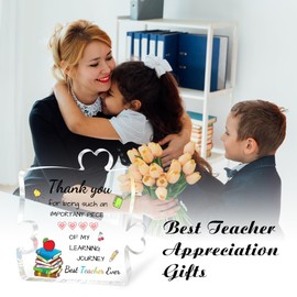 Teacher Gifts,Teacher Appreciation Gifts, Best Gift for Teachers,Suitable for Women, Men, Graduation, Christmas, Thanksgiving, Counselor Appreciation Gift,Engraved Acrylic Puzzle Piece 3.9 x 3.9 In