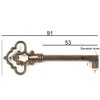 Furniture Key Antique Style Furniture Burnished Replacement Key Blank Patina