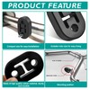 4PCS Exhaust Rubber Mounts,12mm 2 Hole Car Exhaust Hanger Bracket,Universal