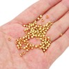 BEADIA 14K Gold Plated Round Spacer Beads 3mm 300pcs for