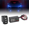 Turn Signal Rocker Switch LED Waterproof Anti Shock 240W Motorcycle