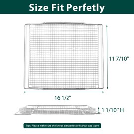 304 Stainless Steel BOV900 Air Fryer Basket Replacement Parts for Breville Smart Oven Air Fryer Pro BOV900BSS Mesh Basket SP0016259 BOV950 BOV950BSS Air Fryer Rack Oven Rack Airfryer Basket 2 Pcs