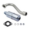 LOSTAR 1 x Center Rear Exhaust With Muffler Compatible with
