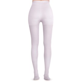 DCCDU Medical Compression Pantyhose for Women & Men, 20-30mmHg Graduated Support Tights, Opaque Footless Waist High Compression Stockings & Leggings for Varicose Veins, Edema, Flight, DVT, White, XL