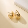 Chunky gold earrings 2 Paris chunky gold hoops earrings for