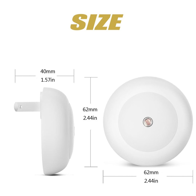 Night Light Plug in with Dusk to Dawn Smart Sensor