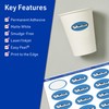 Avery TrueBlock Matte White Oval Labels with Sure Feed, 1-1/8"
