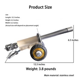 TIETHEKNOT Stainless Steel Mini Cannon Model with Recoil Mechanism - Perfect for Outdoor Games and Collectors’ Gift (Beige)