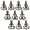 (10 Stück) M3x8mm Schrauben 304 Edelstahl Flacher Rändelschrauben