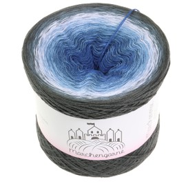 Colour Gradient Yarn, Bobbel Wool, Choice of Sizes, Knitting Wool, Crochet (Schattenland - Anthracite Outside, 200 g/1000 m, 3 Pieces)