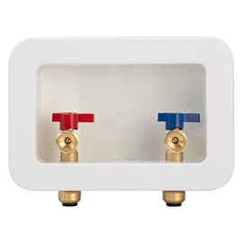 Lingmfg Washing Machine Outlet Box Push To Connect with 2 inch Central Drain, 1/2 inch Push to Connect PEX Pipe, Copper, CPVC, Connection 3/4 inch Washing Machine Hoses