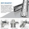 VADANIA 44" Industrial Grade Heavy Duty Drawer Slide Without Lock