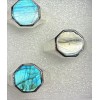 Natural Creations mens sterling silver ring Size 8 Labradorite