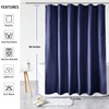 AooHome 72 Width by 66 Height inch Shorter Shower Curtain