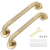 sunzone 2 PCS Bathroom Grab Bars Handle, 12-inch Anti Slip